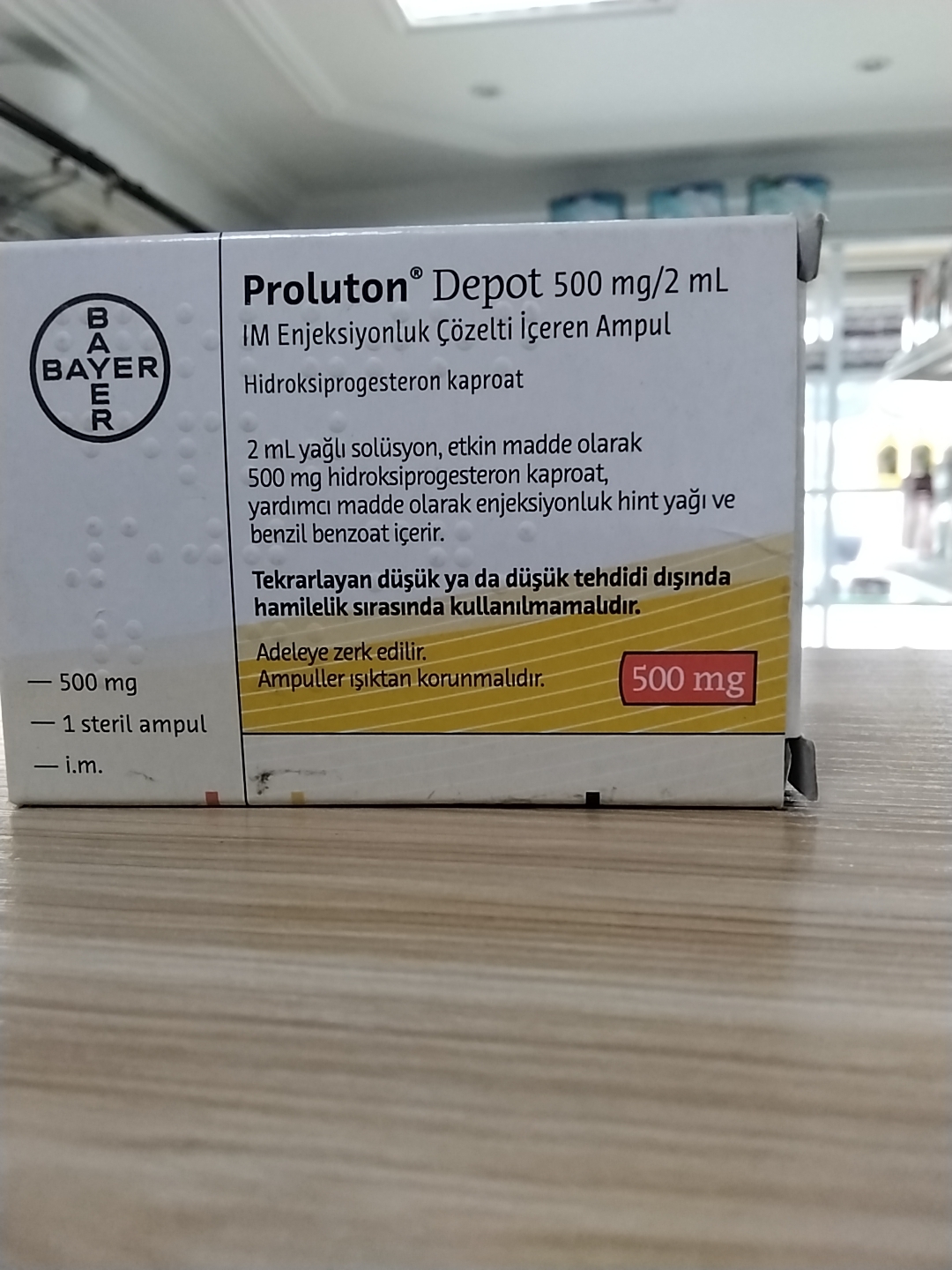 Proluton depot 500mg